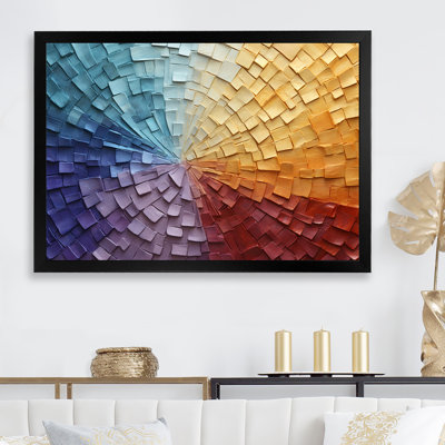 Minimalisme couleurs en harmonie IV - art mural arc-en-salon