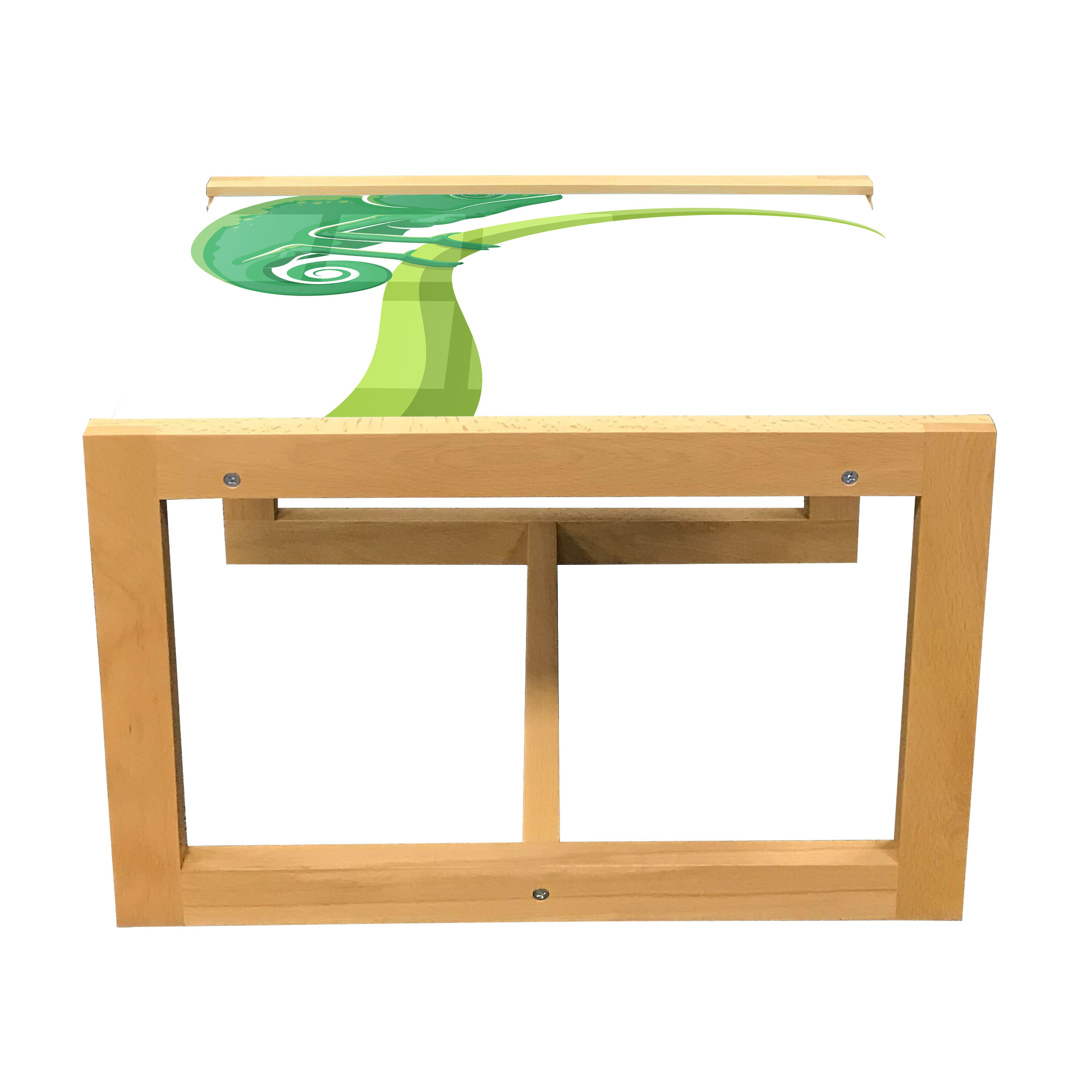 East Urban Home Reptile Coffee Table, Exotic Grumpy Lizard Holding Onto ...