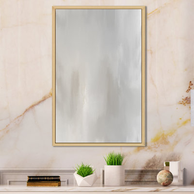 Colorfields in Shades of Gray and Beige - Picture Frame Print on Canvas