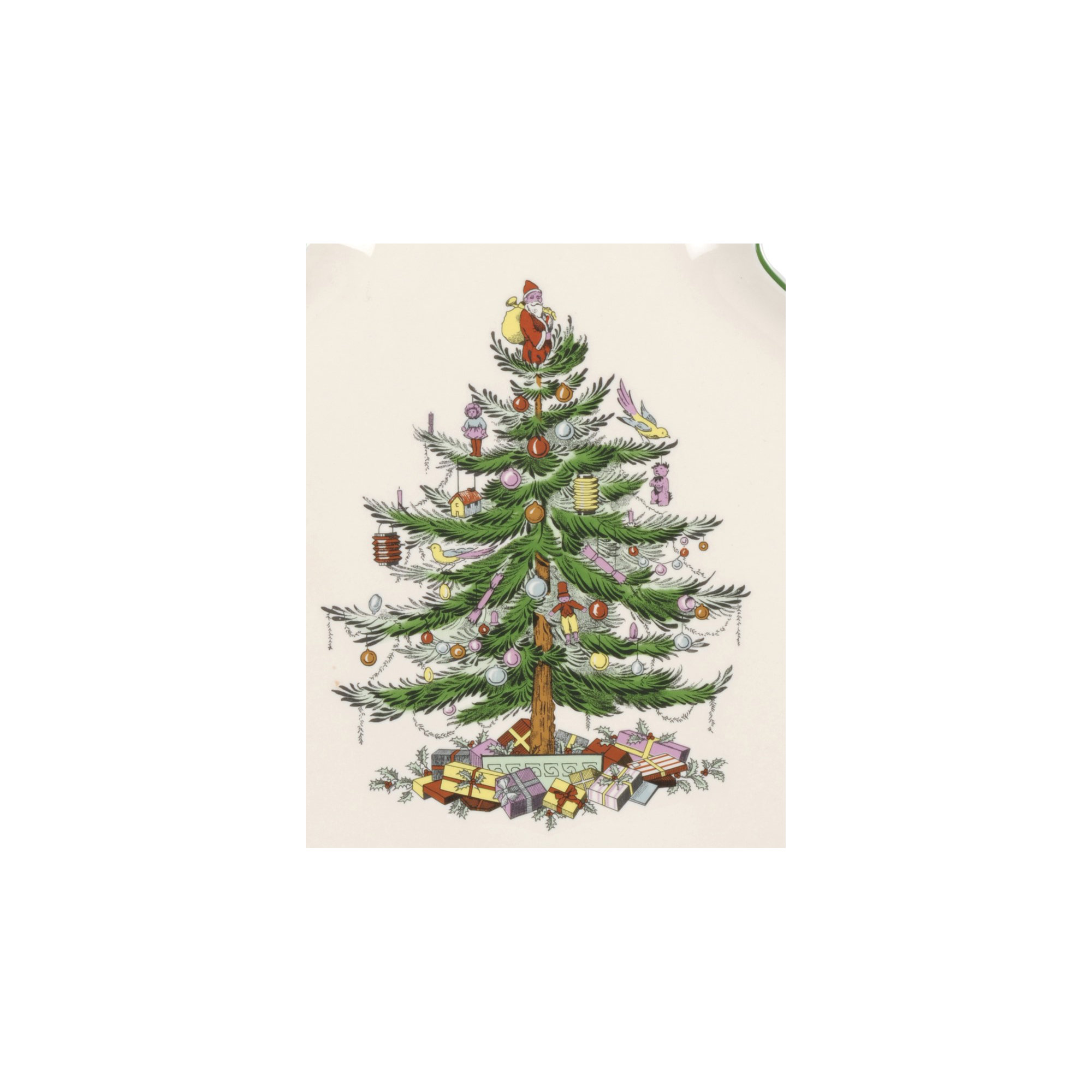 Spode Christmas Tree Tree-Shaped Dish
