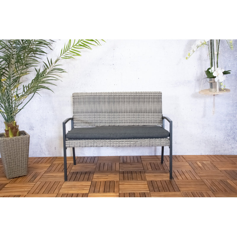 Rousseau Powder Coated Aluminum Outdoor Bench