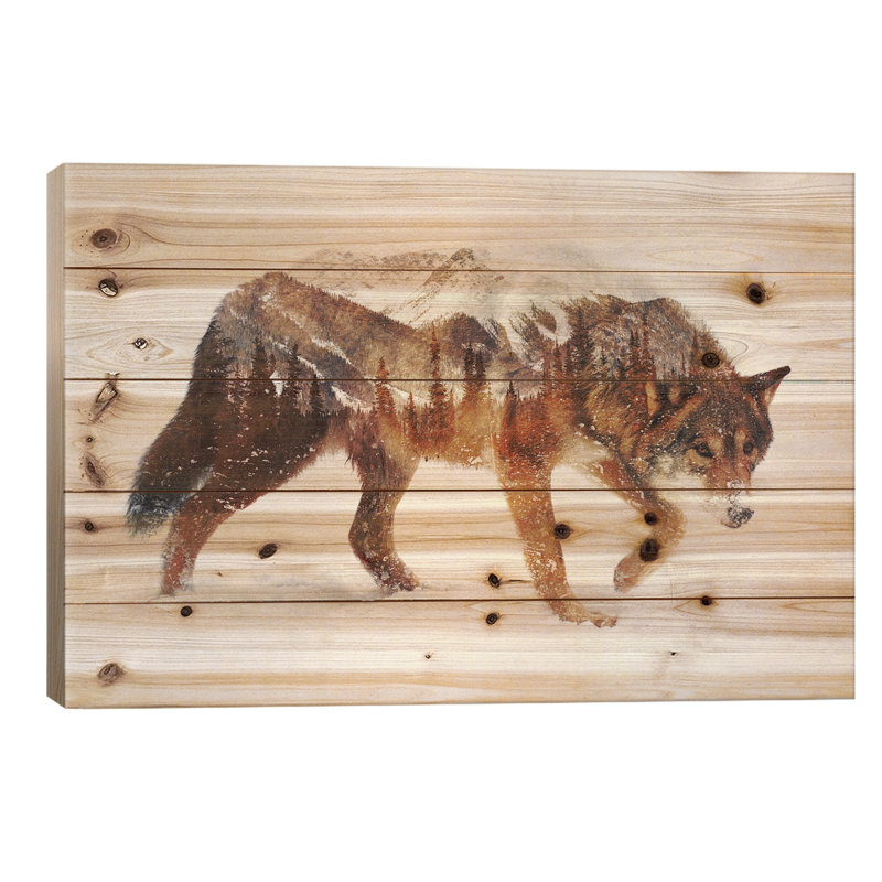 Loup arctique, L 26 po x H 18 po