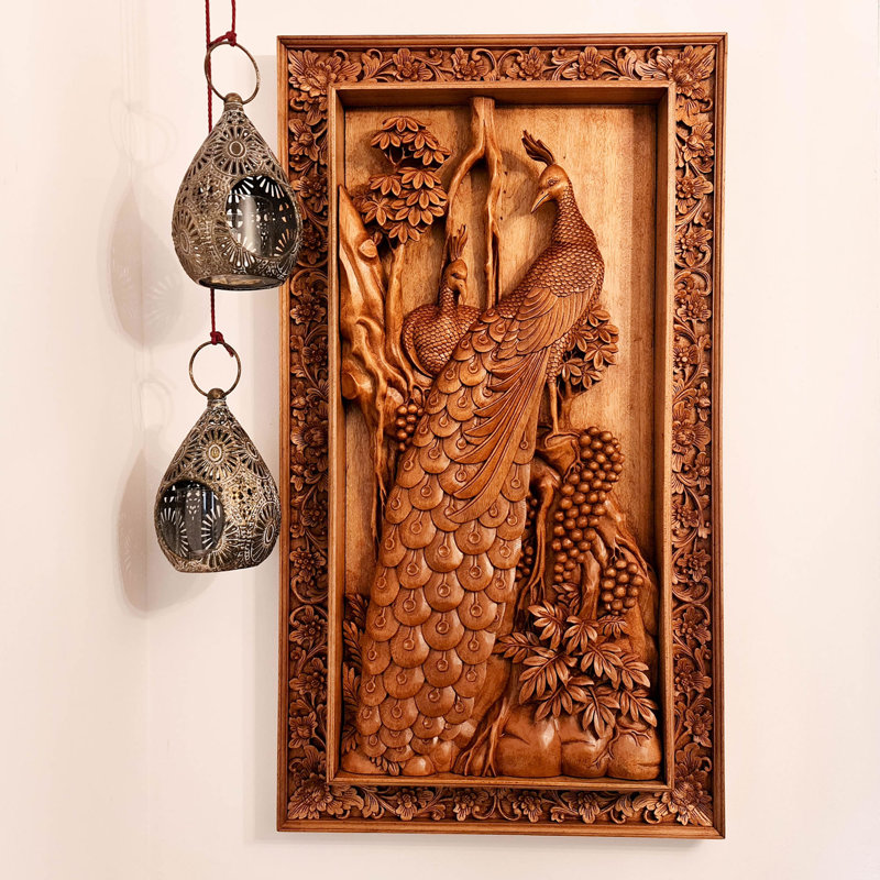 Handmade Wall Decor on Solid Wood