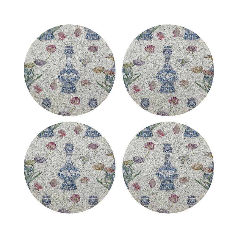 Glass Beads Round Beaded Placemats