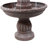 Mediterranean Light Brown Resin 4-Tier Outdoor Fountain