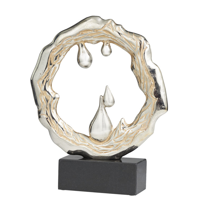 Sculpture Moderna, H 17 po x l 13,9 po x P 3,2 po