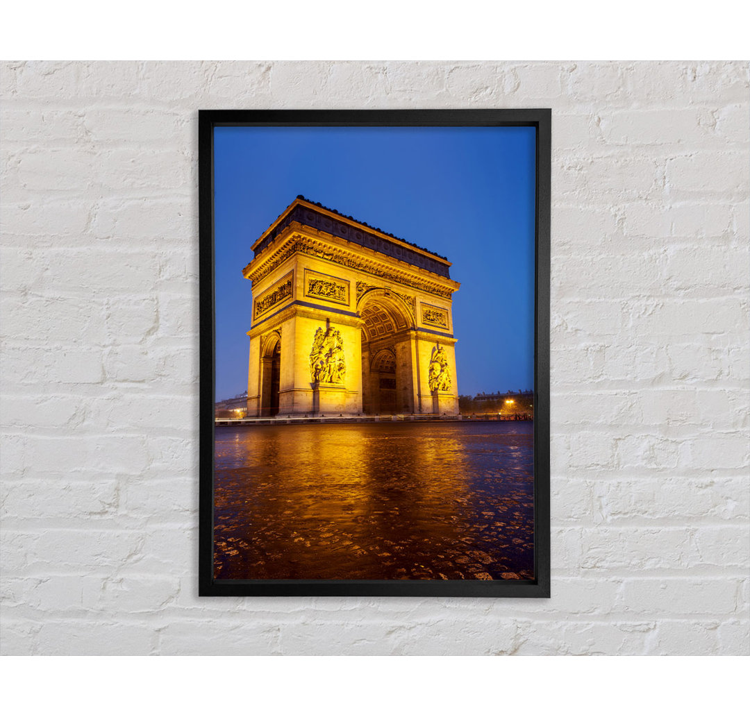 Arc De Triomphe 3 - Einzelner Bilderrahmen Kunstdrucke auf Leinwand