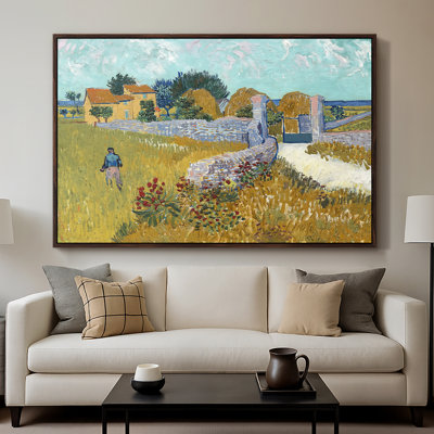 «Farmhouse in Provence, 1888» par Vincent van Gogh, toile tendue avec châssis