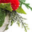 Ornement en forme de pomme de pin glacée 7 ", boules de Noël suspendues décoratives pour décorations de fêtes, lot de 6
