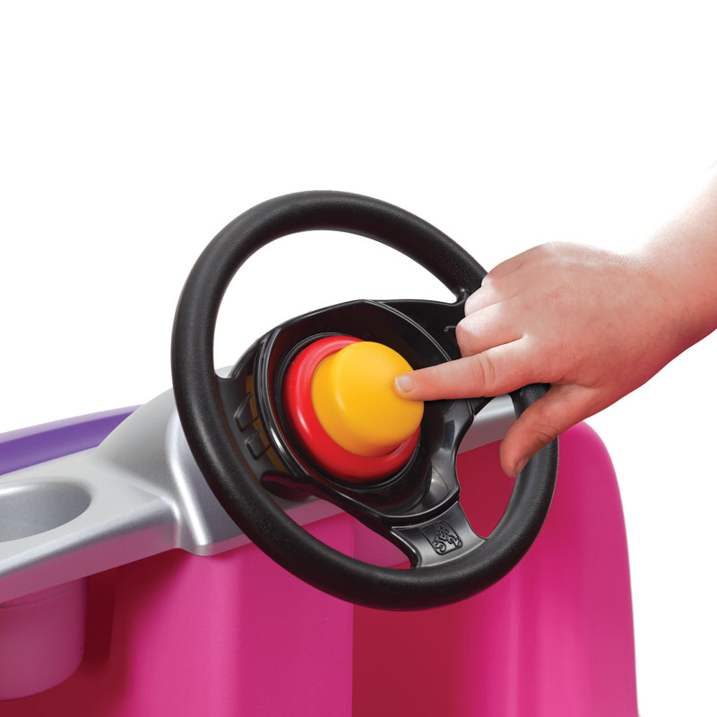 Step2 Whisper Ride II Toddler Push Car and Kids Riding Toys, Pink