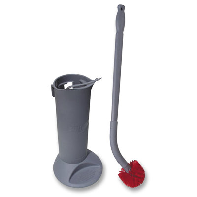 26 po H Brosse de toilette et support autoportant