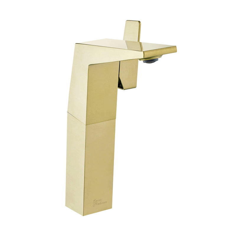 Robinet de salle de bain Carre, Or brossé