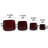 Modern 4 Pieces Bean Paste Red Flowerpot, Suitable For Indoor Outdoor Settings On Patio, Garden, Windowsills With A And Glossy Finish Modern, Pieces, Red, For, Settings, Windowsills, Ceramic Body-1595750906