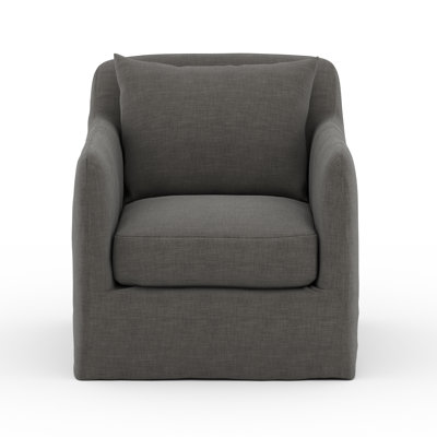 Dade Swivel Slipcovered Armchair