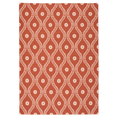 Tapis rouille moderne Dian