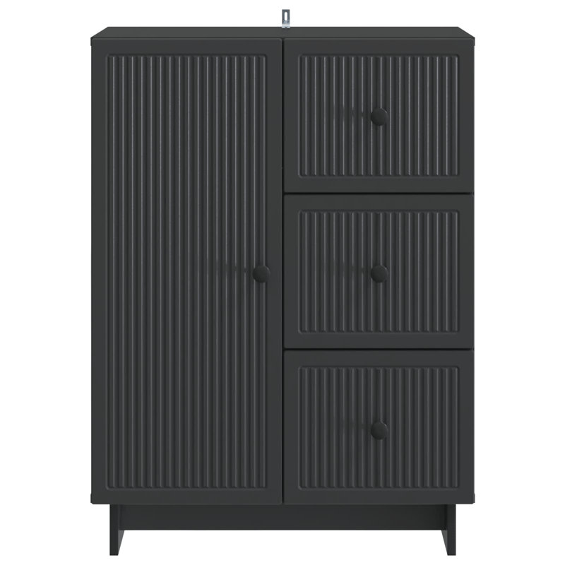 66cm Sideboard, Black