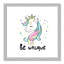 «Be Unique», impression sur papier licorne-47848661-47848670