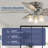Anfal Low Profile 52" 5 - Blade Flush Mount Indoor Ceiling Fan with Remote Control and Light Kit Included-977620688