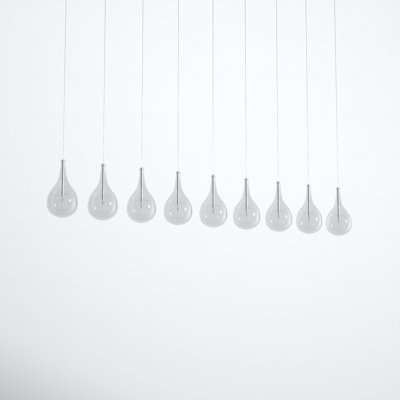 Deva 9 Light Glass Dimmable Pendant