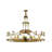 42 - Light Dimmable Wagon Wheel Chandelier