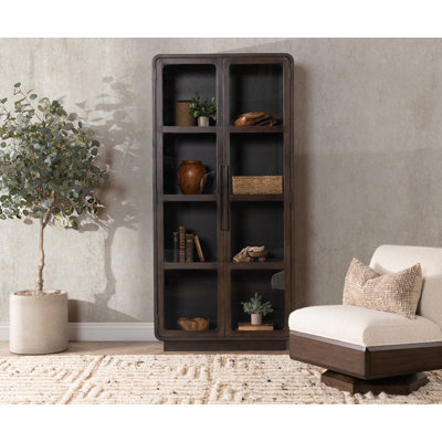 Rogers Mango Wood Curio Cabinet