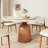 Kitchen Dining Table Set With Lazy Susan Turntable Farmhouse Round Pedestal (1 Table 4 Chairs, 1 Table 6 Chairs)-1372163326-1372163325-1371963413