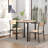 3-Piece Dining Table Set for 2 – Space Saving with Stools