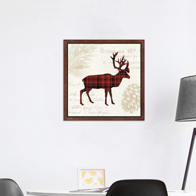 Plaid Lodge I by Wild Apple Portfolio - Print on Canvas