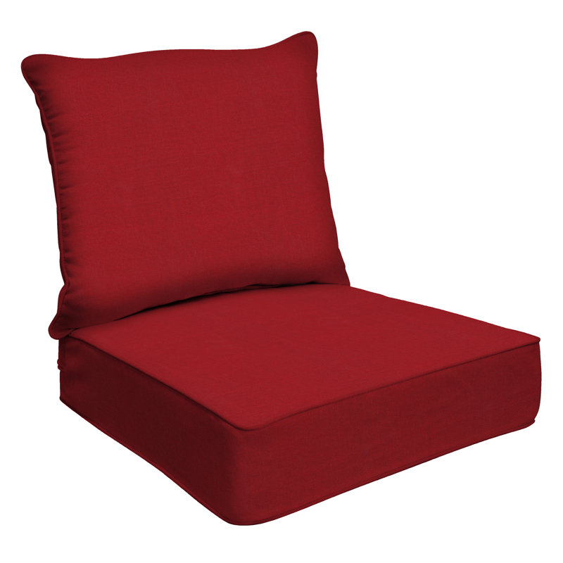 Ensemble de coussins d'extérieur à assise profonde - Conception confortable, durable et résistante aux intempéries - Basics by Wayfair ™