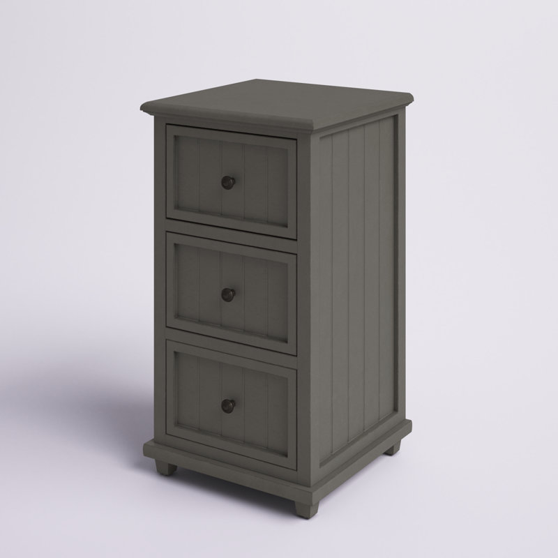 Aniakudo 3 - Drawer End Table, Slate Grey