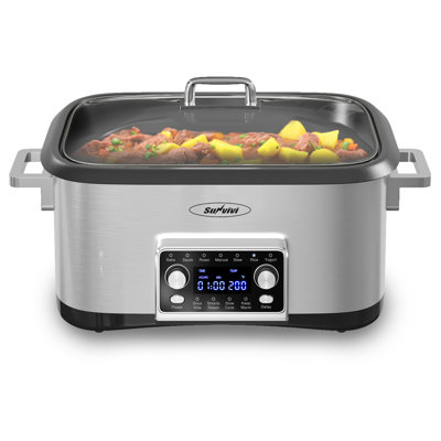 12-In-1 Digital Programmable Slow Cooker, 8 Quart Multi-Cooker
