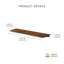 Tablettes murales flottantes en bois Sephine