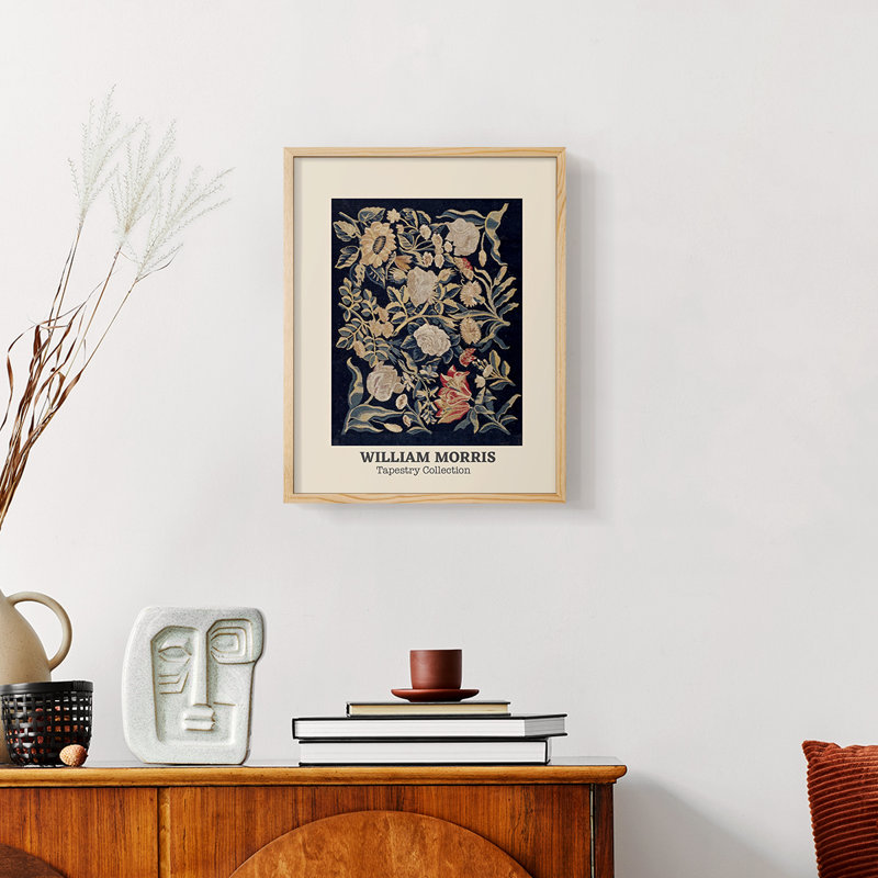 William Morris Framed Print CXCVIII, 14" H x 11" W, Natural