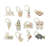 Summer 12-Piece Mini Ornament Set