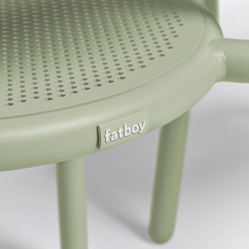 Toní Stacking Patio Dining Side Chair, Mist Green