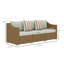 Rattan Wicker Seater Patio Couch,Outdoor Furniture Rattan Sofa,With Cushions,Throw Pillows