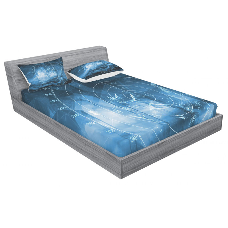 Microfiber Sheet Set, Queen Sheet Set with Fitted Sheet