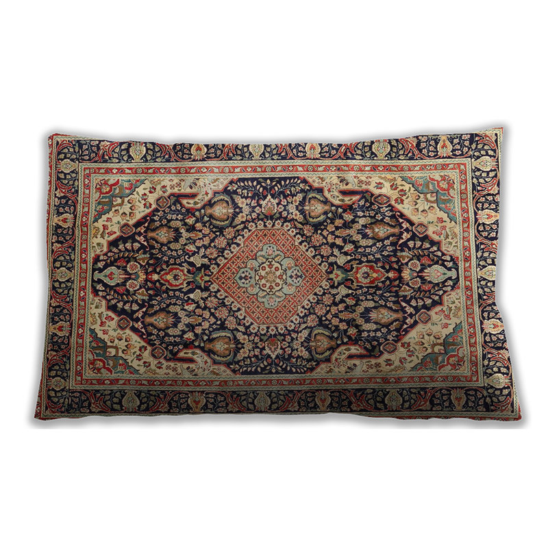 Floral Throw Pillow, Microsuede