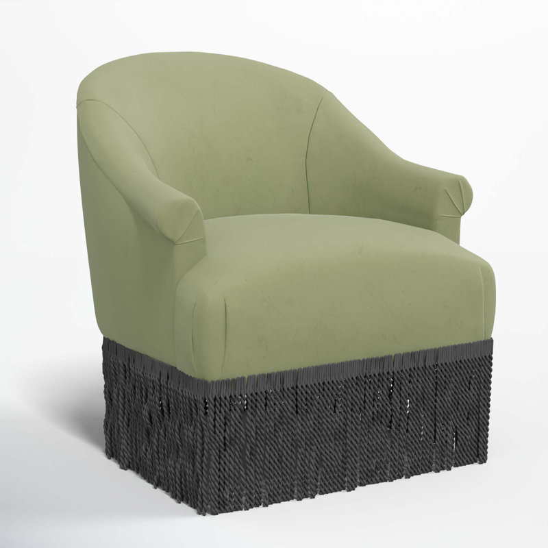 Fauteuil à oreilles Callie, Noir, Velours de printemps classique