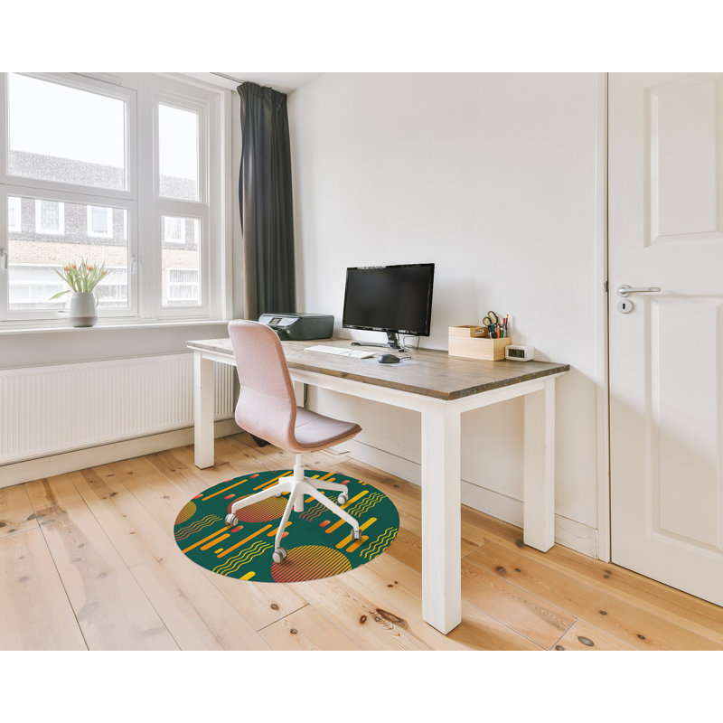 Edom Hard Floor Straight Round Chair Mat