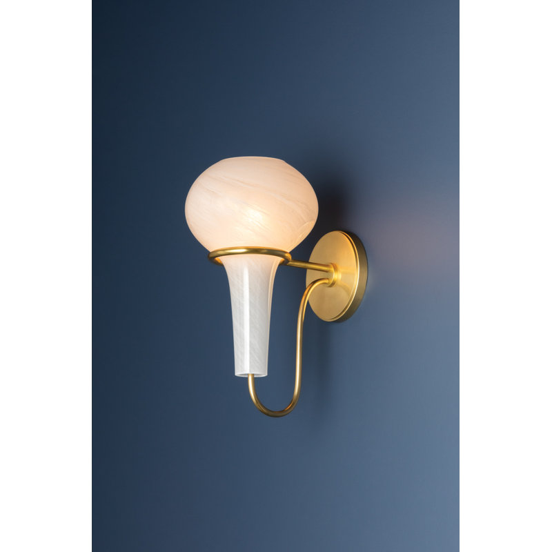 ADAMS CORNER Wall Sconce, Aged Brass