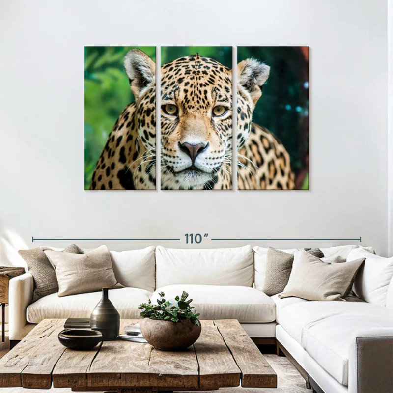 Lone Jaguar, 48" H x 74" W