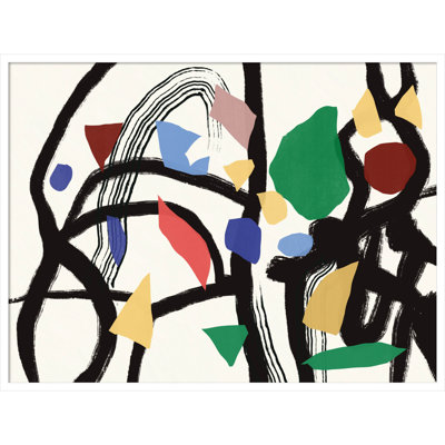 Colors in the Forest 03 by Little Dean Wood Framed Wall Art Print