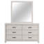 Commode 6 tiroirs avec miroir