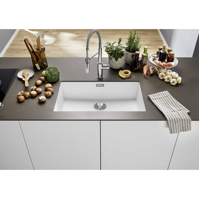 Subline 73 x 46cm Undermount Kitchen Sink, White