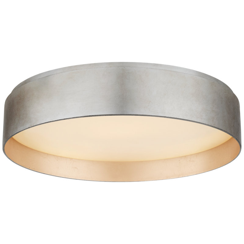 Shaw 1 - Light LED Flush Mount, Burnished Silver Leaf, 2" H x 5" W x 5" D, 1 Light