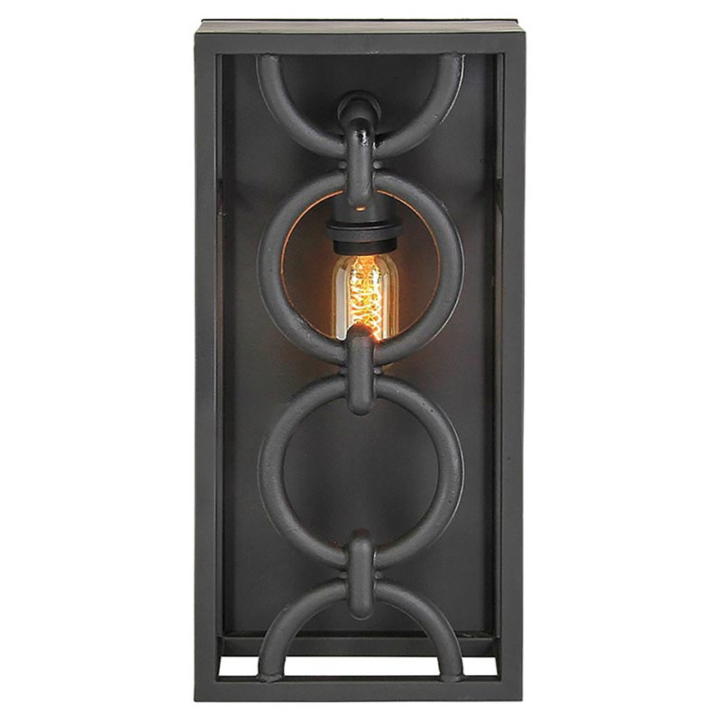 Vegas 1 - Light Dimmable Plug-in Flush Mounted Sconce, Black