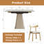 Ensemble 5 pièces de table de salle à manger extensible Rock