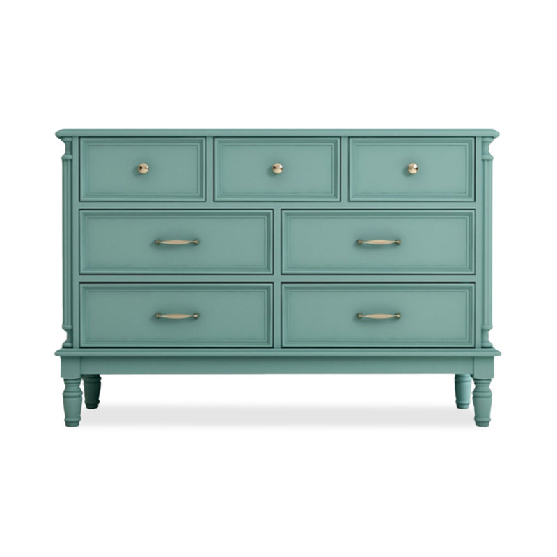 Armoire d'appoint en bois manufacturé bleu massif