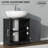 Pedestal Sink Storage Cabinet, Bathroom Sink Cabinet With 2 Barn Doors And Adjustable Shelf (Without Washbasin)-121100385